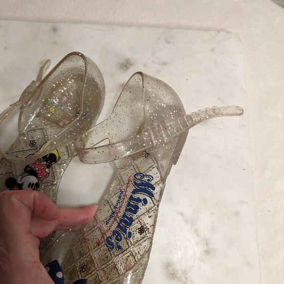 Disney "Minnie's Sweet Shop"Jelly Sandals 2-3 Big Kid VGUC - Picture 8 of 13